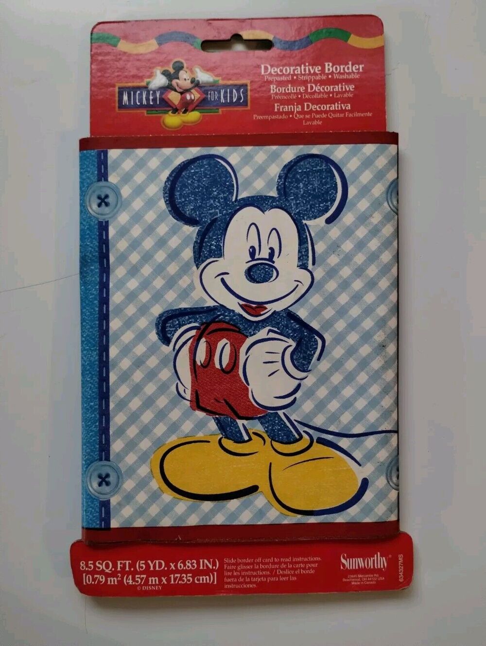 Disney Mickey Mouse Decorative Border Washable (5 yd. × 6.83 in.)